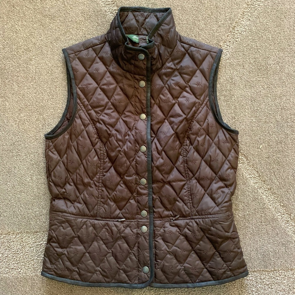Eddie Bauer Goose Down Quilted Puffer Vest
